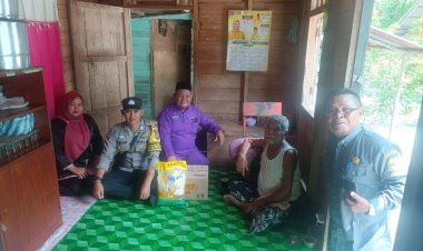 Brigadir Steven Silap, S.H, Salurkan Paket Sembako Untuk Warga Lansia dan Sakit Menahun di Desa Berindat