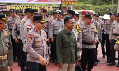 Polres Bintan Gelar Simulasi Pengamanan TPS