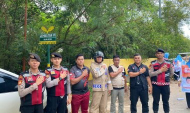 Polresta Barelang Lakukan Pengamanan Kampanye Calon Wakil Gubernur di Jembatan 4 Barelang, Kec. Galang