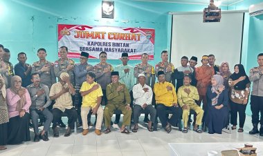 Jumat Curhat Kapolres Bintan bersama warga Desa Busung