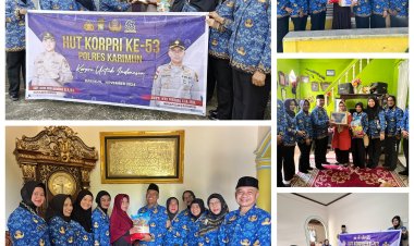 Memperingati HUT Korpri, PNS Polres Karimun Gelar Anjangsana dan Bakti Sosial untuk Pensiunan