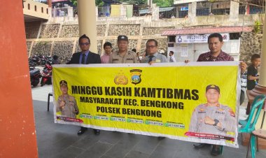 Minggu Kasih Kamtibmas: Polsek Bengkong Jalin Silaturahmi dengan Jemaat Gereja Santo Damean
