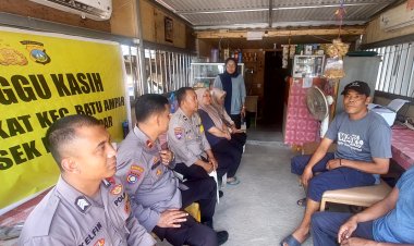 Minggu Kasih Polsek Batu Ampar Dengan Warga Bukit senyum mari Bersama sama menjaga situasi Kamtibmas