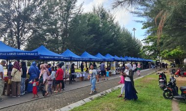 Dibuka Kembali Pasar Minggu Ria TNI AU Lanud Raden Sadjad Ajang Promosi Wisata dan UMKM Natuna