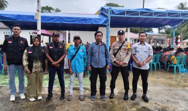 IPTU Hendri Pimpin Pengamanan Kampanye Paslon Bupati dan Wakil Bupati Lingga Nomor Urut 1