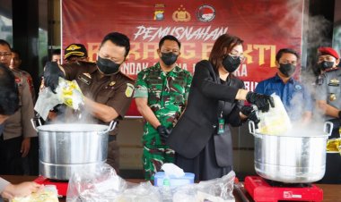 Satresnarkoba Polres Karimun Ungkap Kasus Narkotika dan Musnahkan Barang Bukti Shabu dan Ekstasi