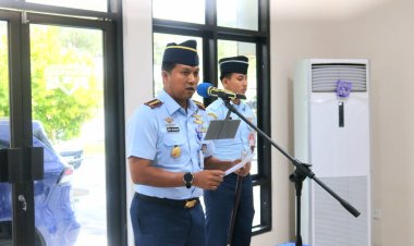 Lanud RSA Natuna Gelar Sertijab Kadispers, Momentum Tingkatkan Pembinaan Personel