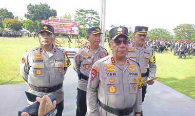 Kapolda Kepri Pimpin Apel Pergeseran Pasukan Pengamanan TPS