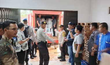 Polres Bintan Kawal Ketat Distribusi Logistik Pilkada ke Kecamatan Tambelan