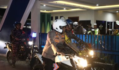 TNI-POLRI Laksanakan Patroli Bersama Sekala Besar   Jelang Pilkada Damai 2024 Kabupaten Lingga