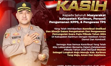 AKBP Roby Topan Manusia Apresiasi Dukungan Masyarakat dan Personel dalam Pengamanan Pilkada Karimun 2024