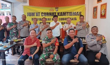 Kapolsek Lubuk Baja Kompol Rangga Primazada Gelar Jumat Curhat di Kedai Kopi Kawan Lame, Batam