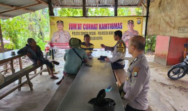 Polsek Sungai Beduk Gelar Jumat Curhat Kamtibmas, Tampung Aspirasi Warga
