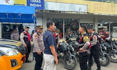Sat Samapta Polresta Barelang Patroli Cipta Kondisi Amankan Proses Rapat Pleno Rekapitulasi di PPK
