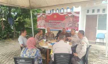 Polsek Sungai Beduk Perkuat Kamtibmas Lewat Kegiatan Minggu Kasih