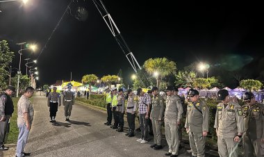 Akp Mayson Safri Pimpin Pengamanan Malam Penutupan Hari Jadi ke-21 Kabupaten Lingga Tahun 2024