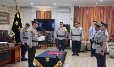 POLDA KEPRI LAKSANAKAN KEGIATAN SERTIJAB KAYANMA POLDA KEPRI