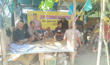 Polsek Sungai Beduk Gelar Program Jumat Curhat Kamtibmas di Pancur Tower II