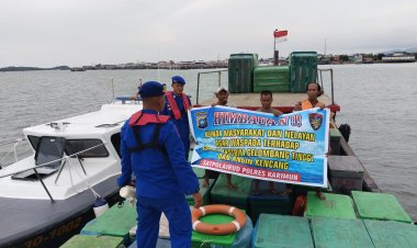 Satpolairud Polres Karimun Ajak Nakhoda dan ABK Tingkatkan Keselamatan Berlayar