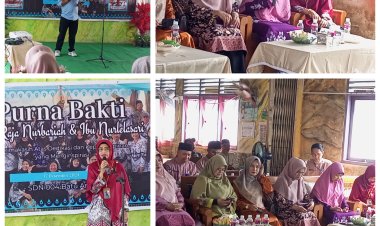 Menginspirasi Generasi, Dua Guru SDN 004 Batu Ampar Resmi Purnabakti
