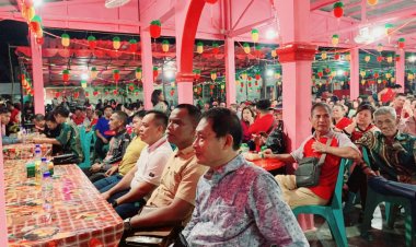 Personel Polsek Senayang Melaksanakan Pengamanan Sembahyang Keselamatan di Kelenteng Hiang Tiang Siang Ti