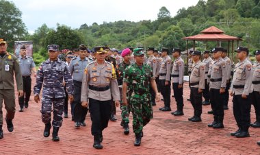 KOMPOL Andi Sutrisno, Pimpin Apel Gelar Pasukan OPS Lilin Seligi 2024