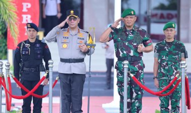 KAPOLDA KEPRI PIMPIN APEL GELAR PASUKAN OPERASI LILIN SELIGI 2024