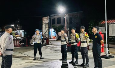 Brigadir Hendra Pimpin Patroli Cipta Kondisi Jelang Perayaan Natal 2024 dan Tahun Baru 2025 di Daik Lingga
