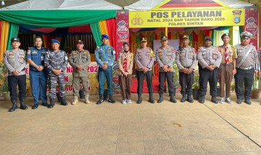 Pastikan Situasi Aman dan Kondusif, Kapolres Bintan Tinjau Langsung pos-Pos Operasi Lilin Seligi 2024 Polres Bintan