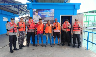 Polsek Belakang Padang Turun Langsung, Edukasi Pengemudi Boat Pancung Soal Keselamatan