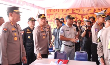 Kapolresta Barelang Dampingi Kapolda Kepri Tinjau Kesiapan Pos Terpadu Di Kota Batam