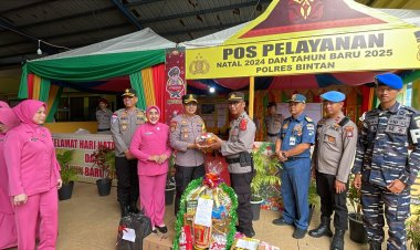 Semangati Suami, Bhayangkari Bintan Kunjungi Pos Operasi Lilin Seligi 2024