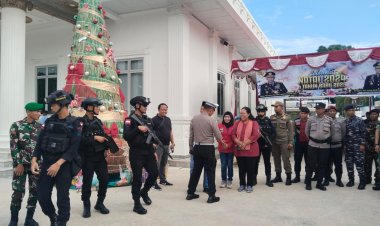 Polres Karimun Laksanakan Patroli Gabungan Bersama TNI Dan Instansi Terkait Di Hari Natal 2024