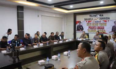 AKBP Apri Fajar Hermanto, Pimpin Press Release Akhir Tahun 2024 Polres Lingga