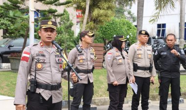 Polresta Barelang Amankan Aksi Unjuk Rasa Koalisi Rakyat Batam Tuntut Kenaikan UMSK Kota Batam 2025