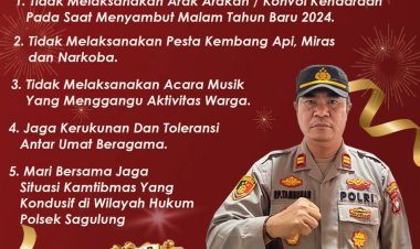 Kapolsek Sagulung Sampaikan Imbauan Sambut Tahun Baru 2025