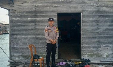 Bripda Muhammad Telani Alif, Laksanakan Pengamanan Ibadah Natal 2024 di Gereja GPDI Pulau Linau Desa Tg. Kelit