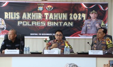 ini Pencapaian Polres Bintan Sepanjang Tahun 2024 Dalam Kegiatan Rilis Akhir Tahun 2024