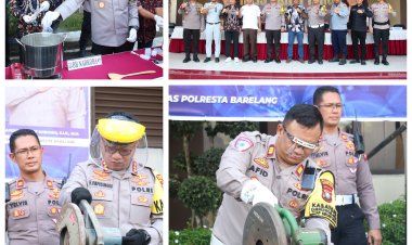 Polresta Barelang Ungkap Capaian Kinerja 2024 dan Musnahkan Barang Bukti Narkoba serta Knalpot Brong di Rilis Akhir Tahun