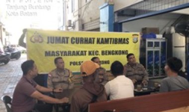 KEGIATAN JUMAT CURHAT KAMTIBMAS POLRESTA BARELANG BERSAMA WARGA KEC. BENGKONG