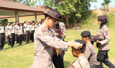 Tradisi Pembaretan: 102 Bintara Remaja Polda Kepri Siap Jalani Tugas Samapta