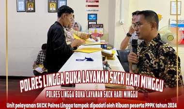 Polres Lingga Buka Layanan SKCK Hari Minggu untuk Antisipasi Lonjakan Peserta PPPK