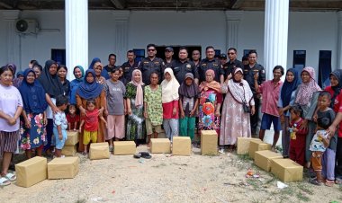 Komunitas Lang Laut Salurkan Bantuan Sembako untuk Nelayan Terdampak Cuaca Buruk