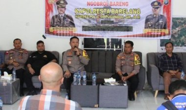 Kapolresta Barelang Gelar Ngobrol Barelang Bersama Warga Rempang di Kecamatan Galang