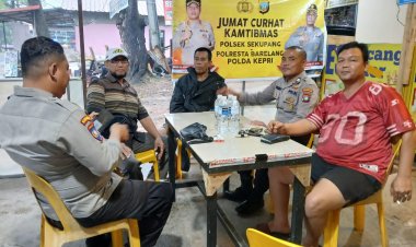 Polsek Sekupang Gelar Program Jumat Curhat Kamtibmas di Tanjung Riau