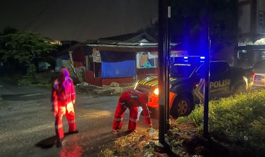 Patroli Samapta Siaga Bencana Polres Karimun Pantau Lokasi Rawan Banjir dan Longsor
