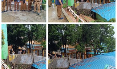 Kepala Sekolah SDN 004 Tanjung Sengkuang: Siap Hadapi Bencana, Disdik Kota Batam Tinjau Lokasi Longsor