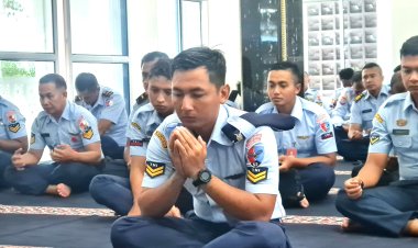Sholat Dhuha dan Ceramah di Lanud Raden Sadjad Natuna: Ingatkan Pentingnya Bersyukur