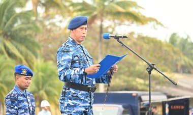 Panglima TNI Tekankan Soliditas dan Sinergi dalam Amanatnya di Lanud Raden Sadjad Natuna