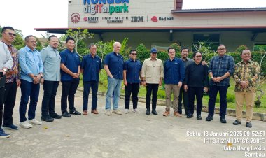 Polsek Nongsa Amankan Kunjungan Kerja Menteri Ekonomi Kreatif Di Nongsa Digital Park